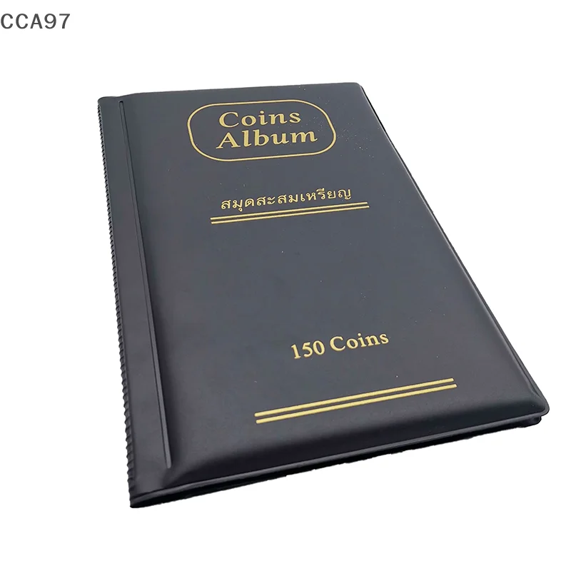 Álbuns de coleta de dinheiro, 150 bolsos, coleção de moedas, álbum, livro para coletor, porta-moedas, mini penny, armazenamento de moedas, 1 peça