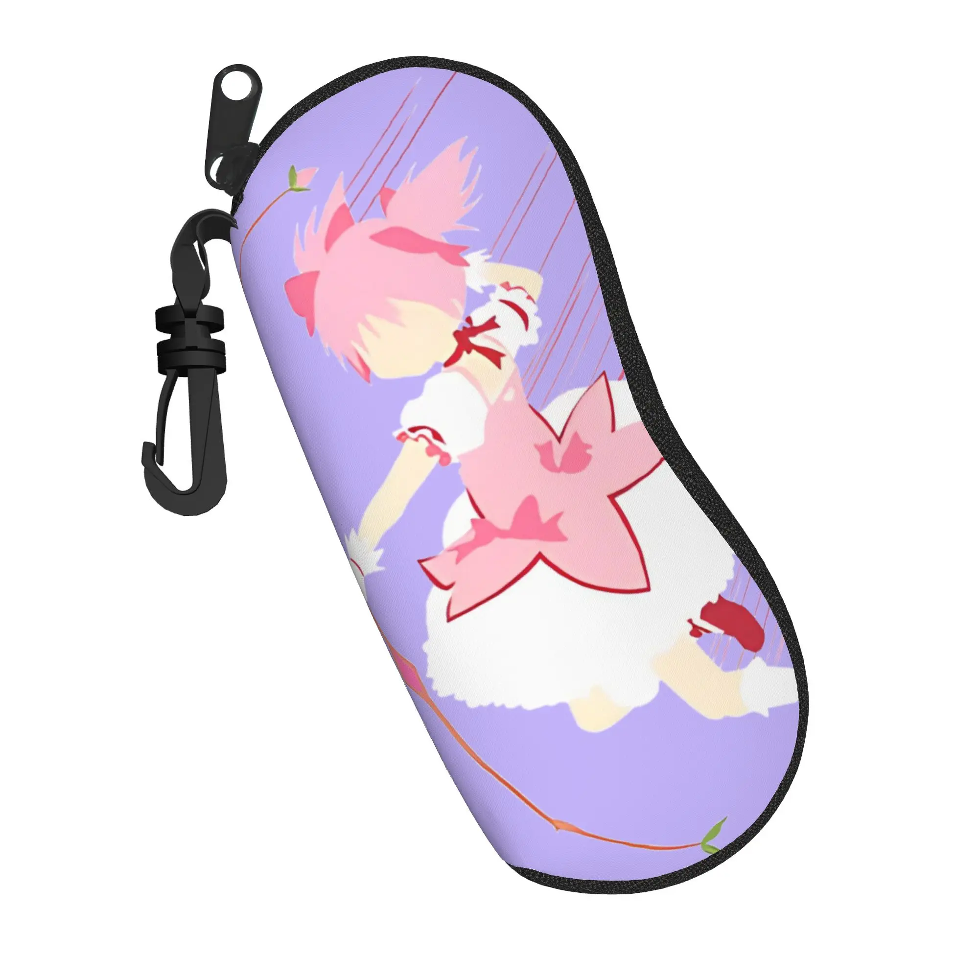 Estuche para gafas Puella Magi Madoka Magica Attack, accesorios impermeables Unisex, caja de almacenamiento para gafas de Anime Kyubey, estuche para contactos con las pupilas
