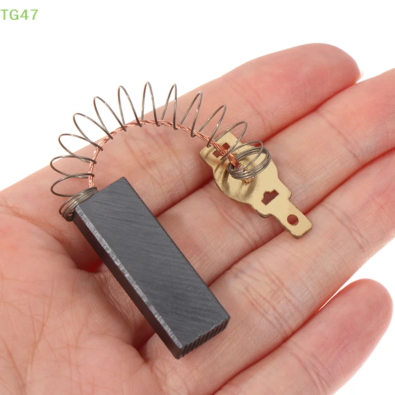 

[HM]2pcs Spring and Wires Electric Motor Carbon Brushes for Dust Collector Cleaner Power Tool