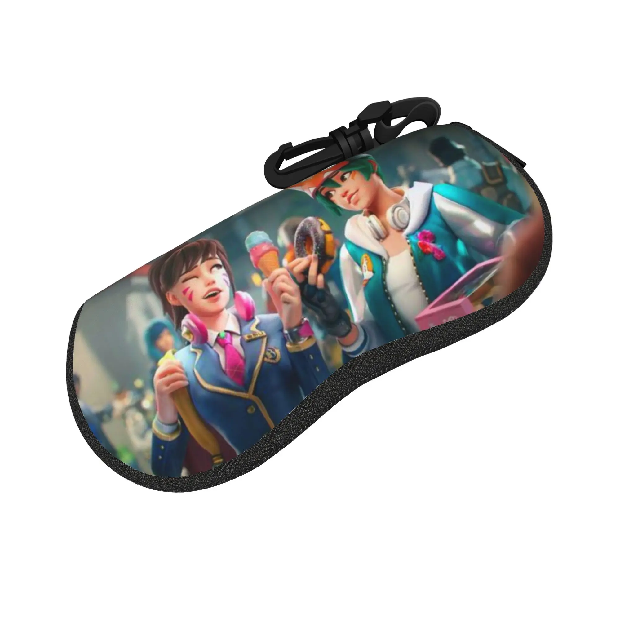 Lovely Cartoon Glasses Case Overwatch Video Game Merch  Box  Eyewear Storage Box Ins Style Glasses Box
