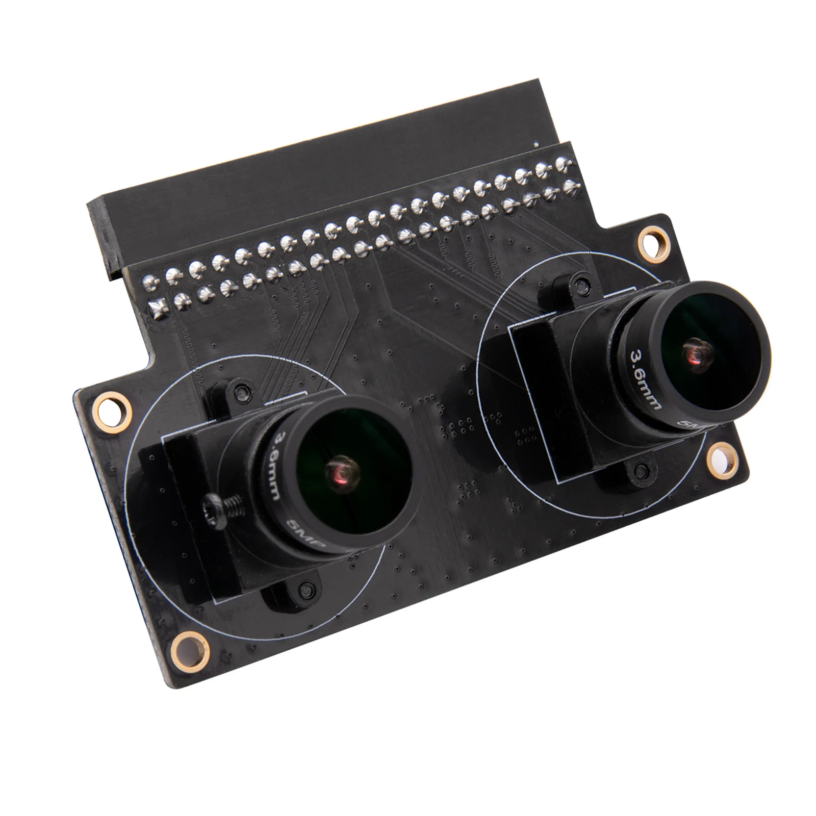 ALINX AN5642 5MP OV5640 Stereo Binocular Camera Module for FPGA Evaluation Board with 3D Depth Map Sample Code for Python/Java