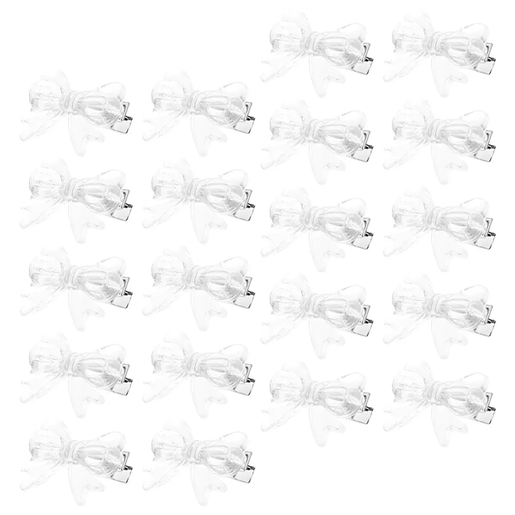 

20 Pcs Bow Hairpin Girls Bows Accessories Bridal Clips Toddler Women Hair Bow Decorative Easy Match Occasions Gifts