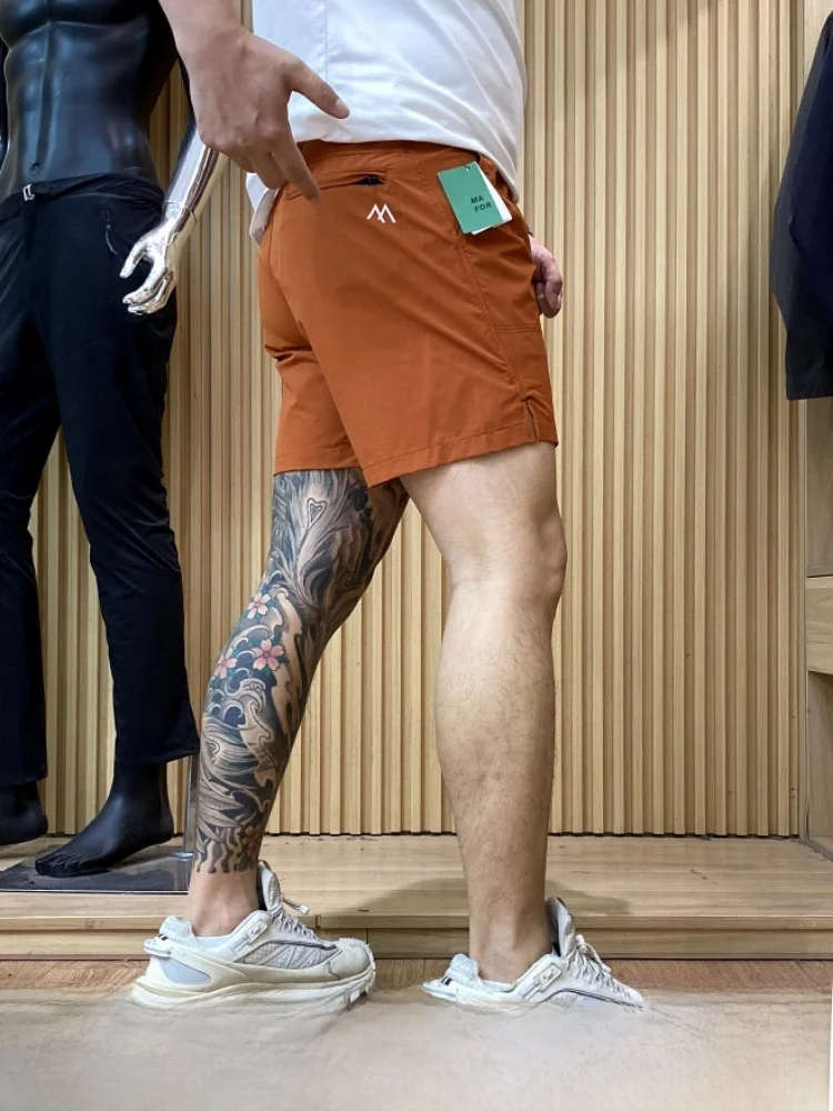 

Quick Dry Outdoor Sports Shorts Men Women Couple Contrast Color Drawstring Printed Casual Summer Fashion Urban Style Shorts