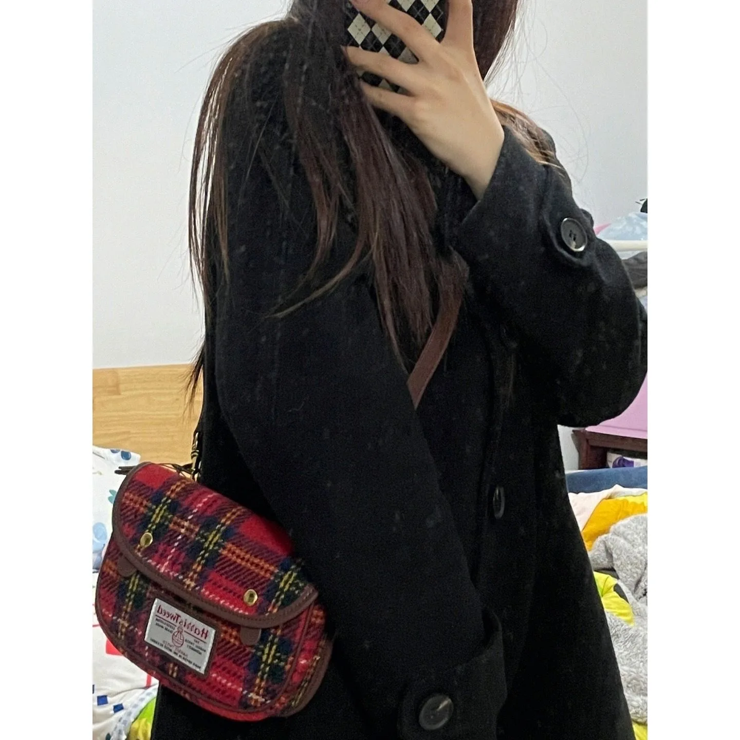 Original Design New Bolsa Feminina Plaid Single Shoulder Crossbody Bag Retro Saddle Bags for Women Hot Selling