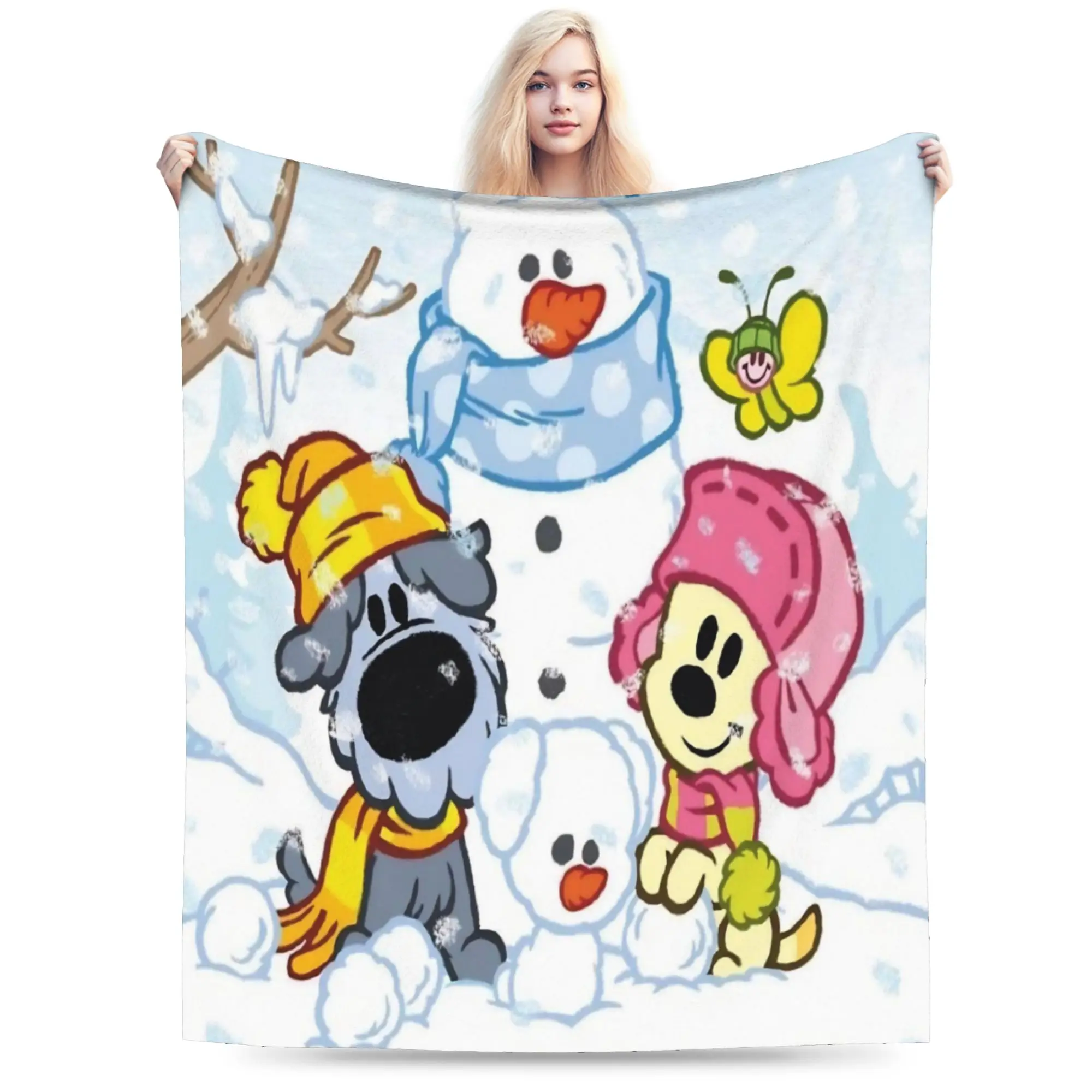 Woezels And Pips  Blanket Lightweight Thin Velvet Relax Gifts  Throw Blankets Plush Thin Quilt