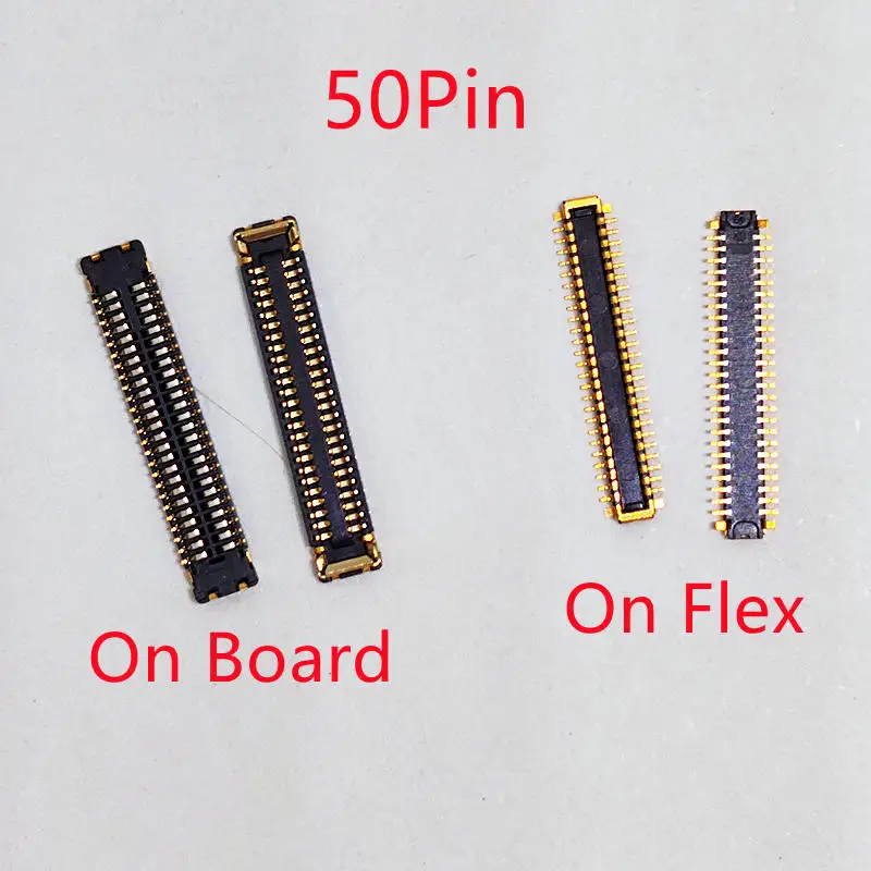 5-20Pcs LCD Display Screen Flex FPC Connector 50pin For Huawei Enjoy 8E Lite 8ELite Y5Lite Y5 Prime 2018 Honor Play 7 On Board