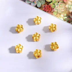 Sand Golden Color Beads DIY Accessories For Bracelets Jewelry Necklace Cute Romantic Peach Plum Blossom Not Easily Fade