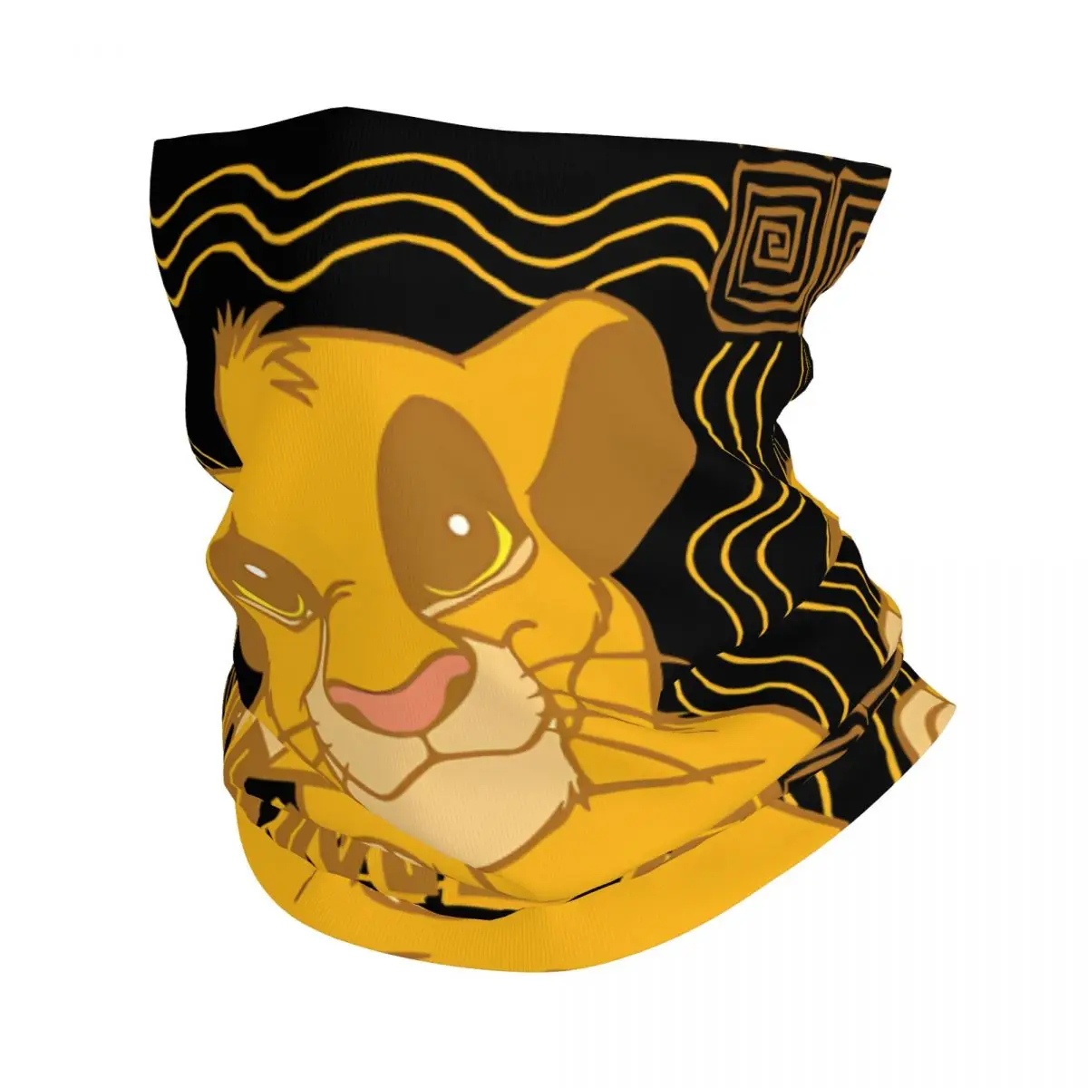 Fantastic Bandana Neck Gaiter Printed Motocross The Lion King Face Mask Multi-use Cycling Riding Unisex Adult Windproof