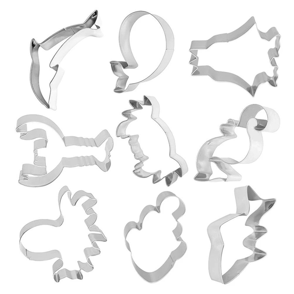 

Stainless Steel Sea Animal Cookie Set Baking Mold for Cookies Cakes Fruits Chocolates DIY Gifts Kitchen Tools