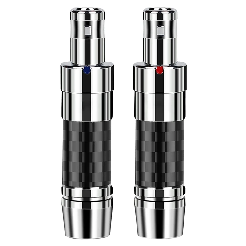 

1 Pair Headphone Pins For HD800 HD820 D1000 Rhodium Plated Copper Carbon Fiber Audio Plug Connector Headset Adapter