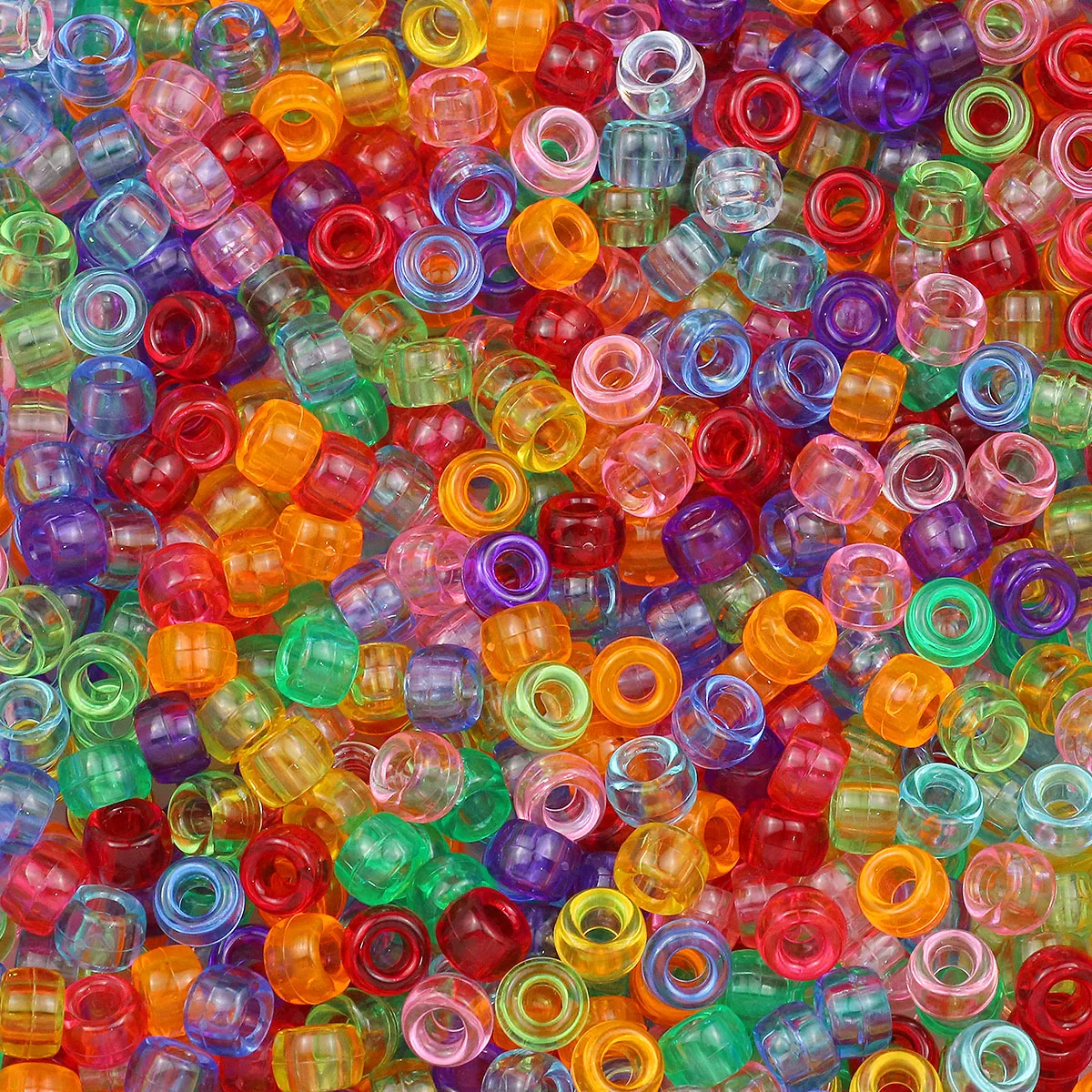 1000 Stuks Multi-gekleurde Groot Gat Pony Kralen Voor Sieraden Maken Diy Kids Ambachten Vriendschap Armbanden Kralen Sleutelhangers Levert