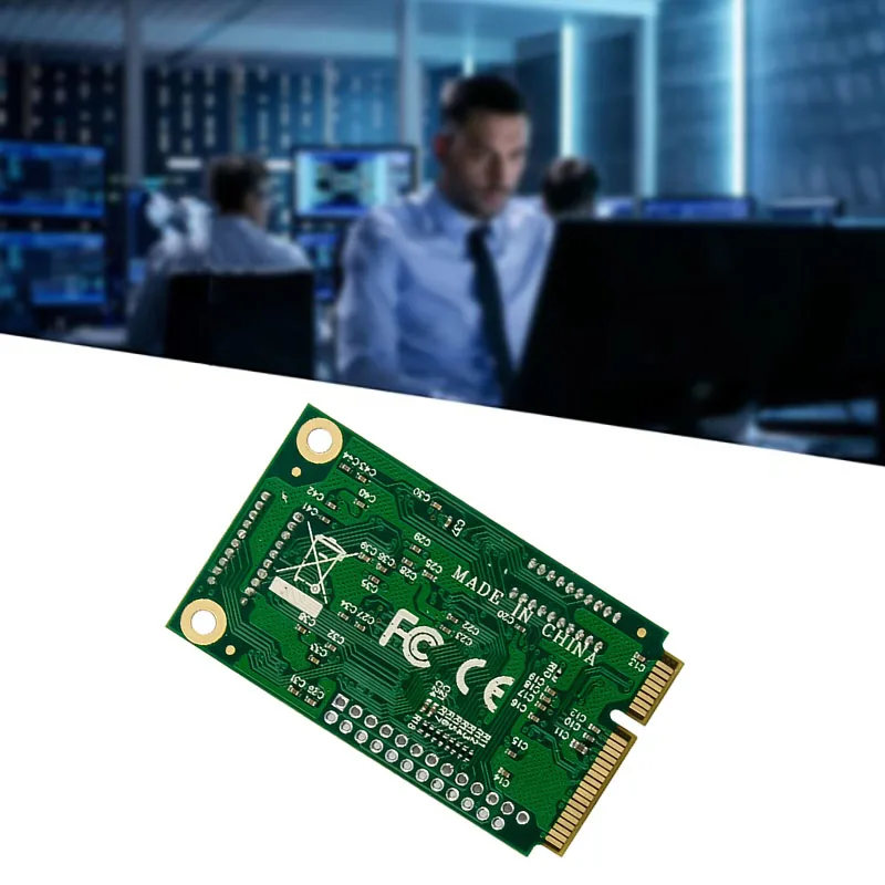 HFES Mini PCIE CH384L 4S DB-9 RS232 Serial Port Card Industrial Grade Serial COM1 Port Expansion Adapter Card