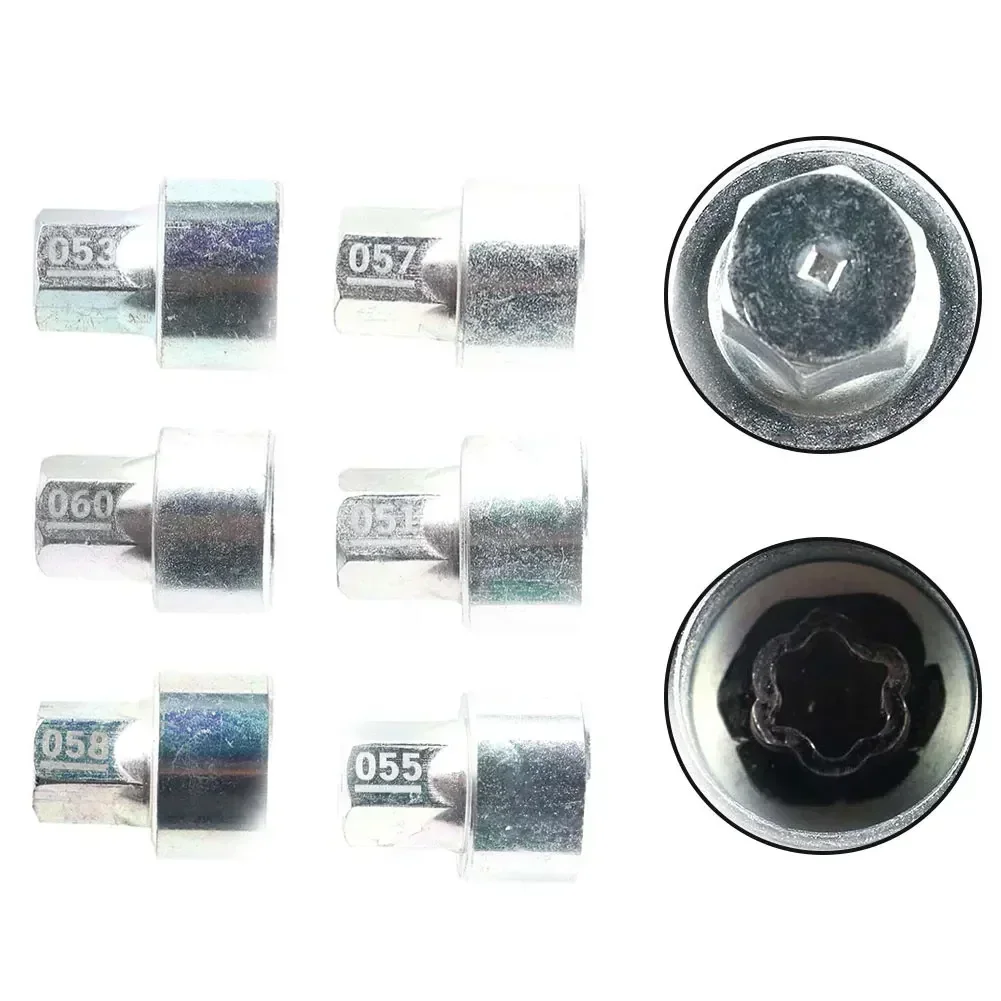 For BMW 1 3 4 5 6 7 Series Tire Wheel Lock Anti-Theft Screw Lug Nut Bolt 51/53/55/57/58/60 Tire Anti-Theft Screw Key Tire Sleeve