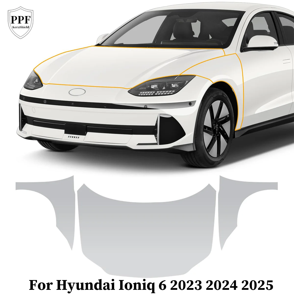 

TPU Paint Protection Film For Hyundai Ioniq 6 2023 2024 2025 Pre-cut PPF Anti-Scratch Matte Clear Bra Resistant Cover Repairable