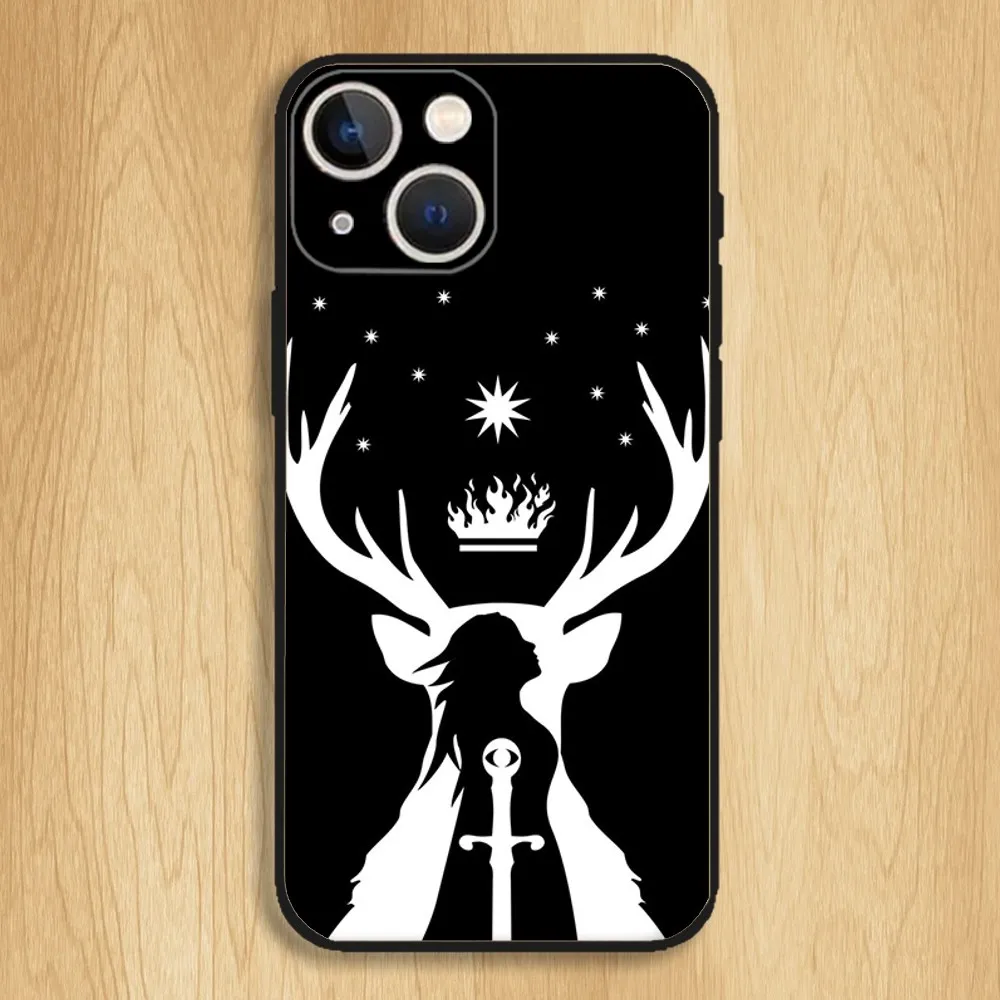 Throne Of Glass Phone Case For iPhone15,14,13,12,11,Pro,Max,Plus,Mini,X,XS,XR,8,7,6,S,Plus,SE Soft Black Case