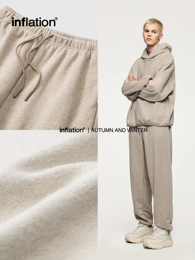 INFLATION Premium Cozy Joggers Pants  Unisex Basic Comfortable Relaxed Fit Joggers