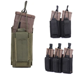 M4 M14 M16 AK AR Magazine Pouches Tactical Molle Single DoubleTriple Magazine Pouch Hunting CS Double-Layer Cartridge Holder