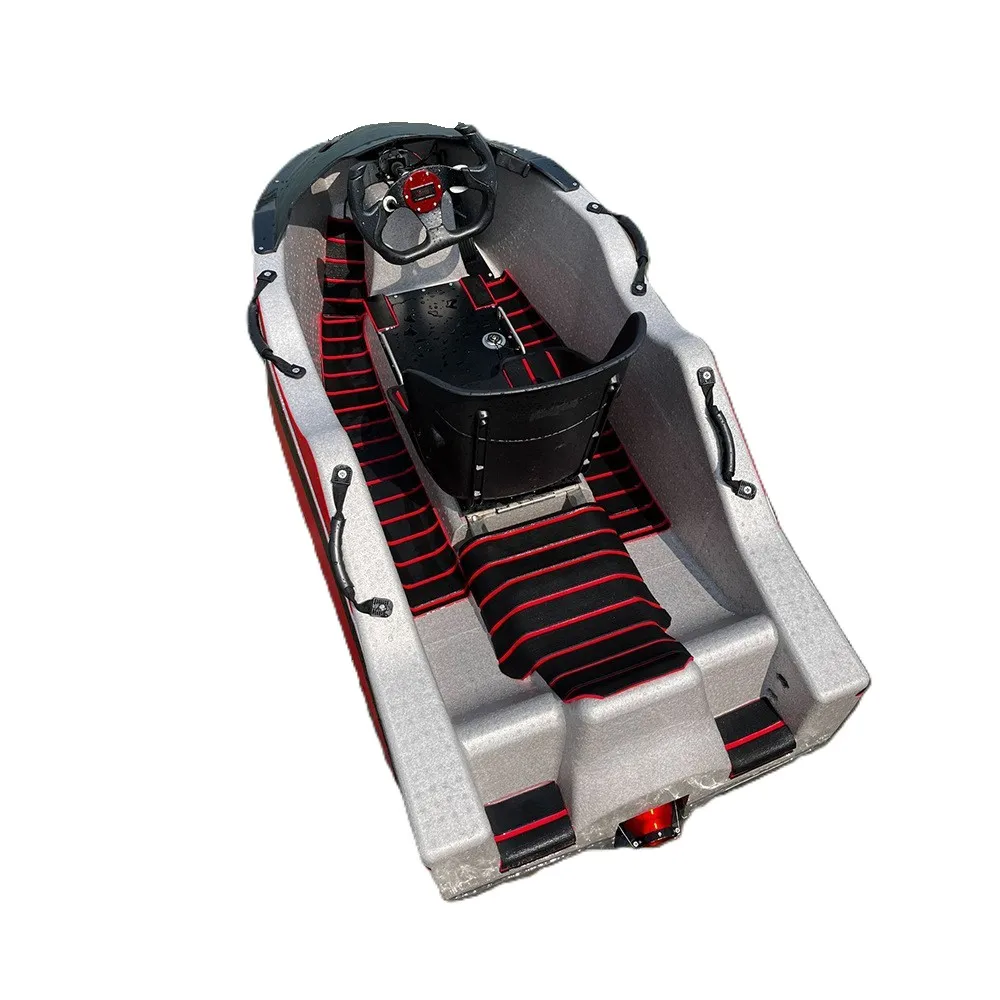 2025 Hot Sale New Water Surfing Small Motor Boat Mini Electric Kart Boat High-speed Jet Boat