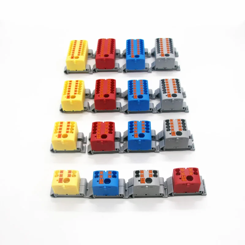 Fixed Modular Wire Connectors Compact Splicing Lighting Push-in Multi Link Terminal Block 1 in Multiple Out 225 Series 1Pc