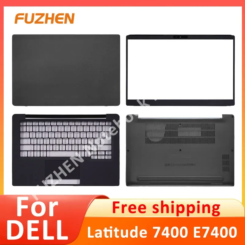 

98% For Dell Latitude E7400 7400 LCD Back Cover Front Bezel Upper Case Palmrest without SC hole Bottom Case 0KNGTK 0R848V