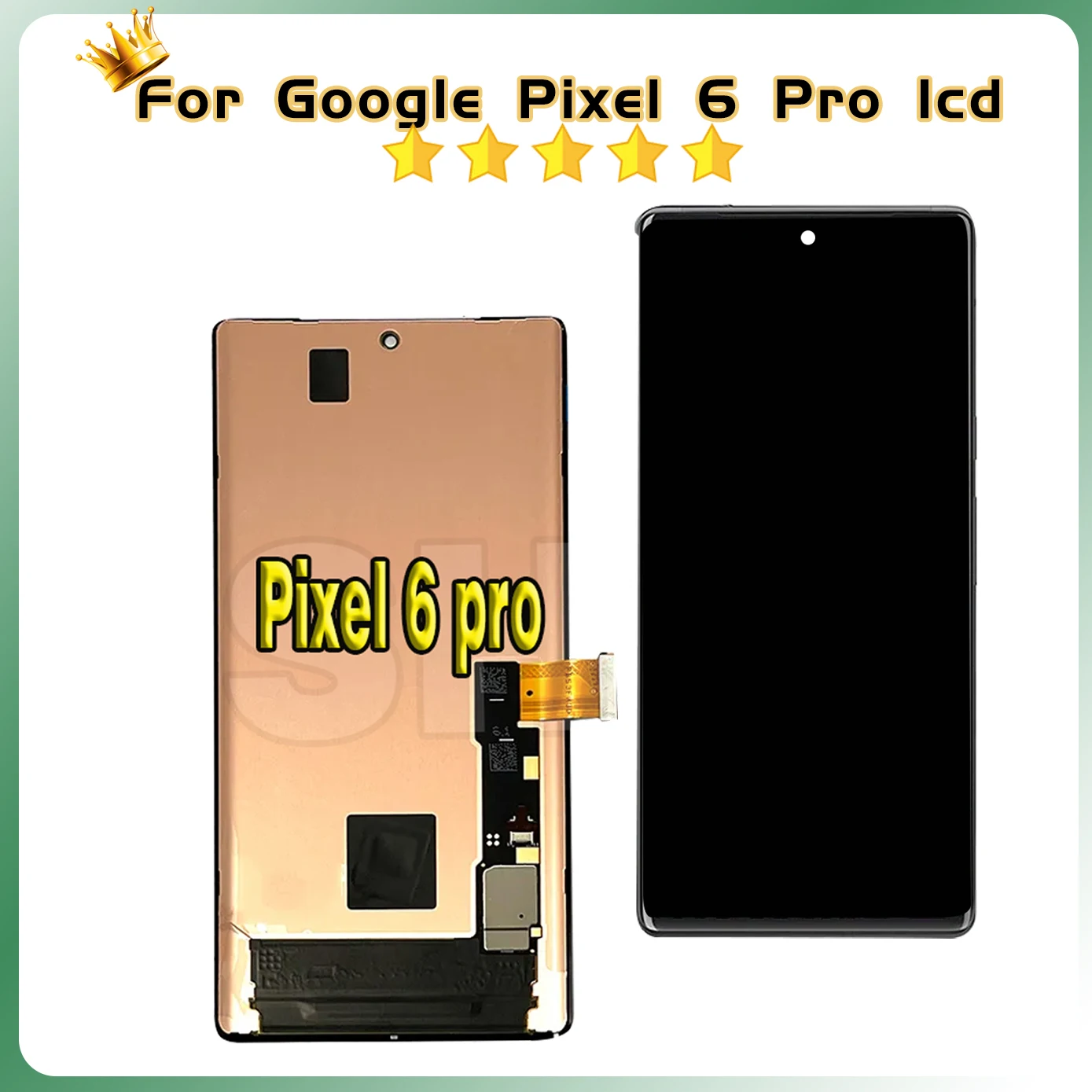 AAA Quality AMOLED For Google Pixel6 Pro Display Repair Parts For Google Pixel 6 Pro GLUOG, G8VOU LCD Display Touch Digitizer