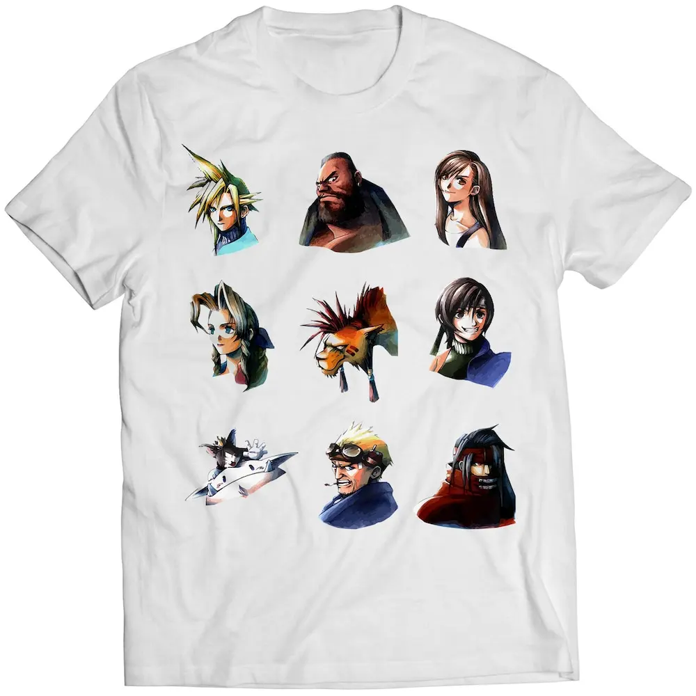 Ff7 Vii Portraits Premium T Shirt Vectorized Design