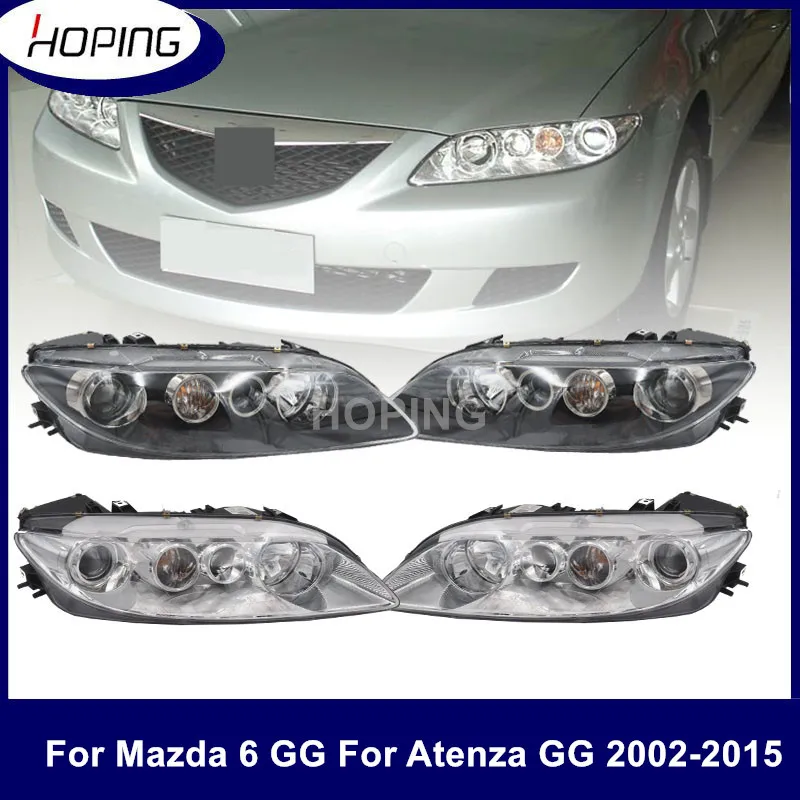 

Hoping 2PCS Front Headlamp Light Assy Halogen For Mazda 6 GG For Atenza GG 2002-2015 Front Bumper Head Lamp Headlamp