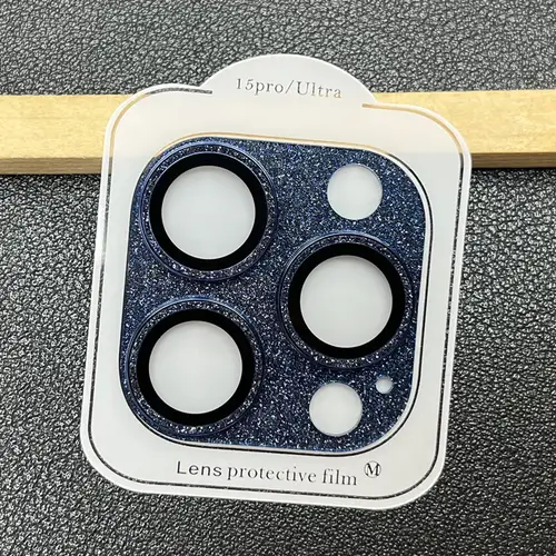 Bling Metal 9H Tempered Glass Camera Protector for iPhone 15 Pro Max Plus 14 Glitter Alloy Shield Lens Rings Cap Full Cover Film - Image 8