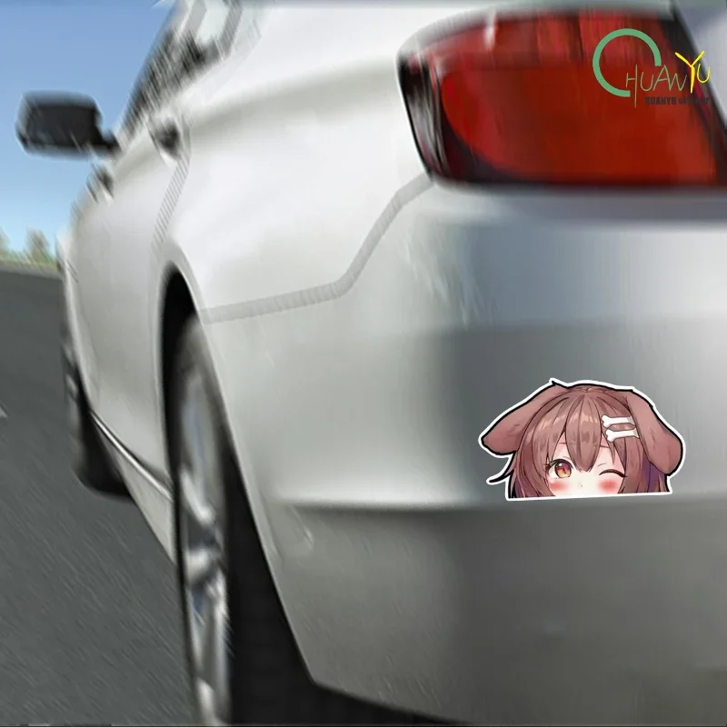 Car sticker JDM damp sticker pain car sticker Cat's ears (Steamed cat-ear shaped bread) girl waterproof reflective car sticker