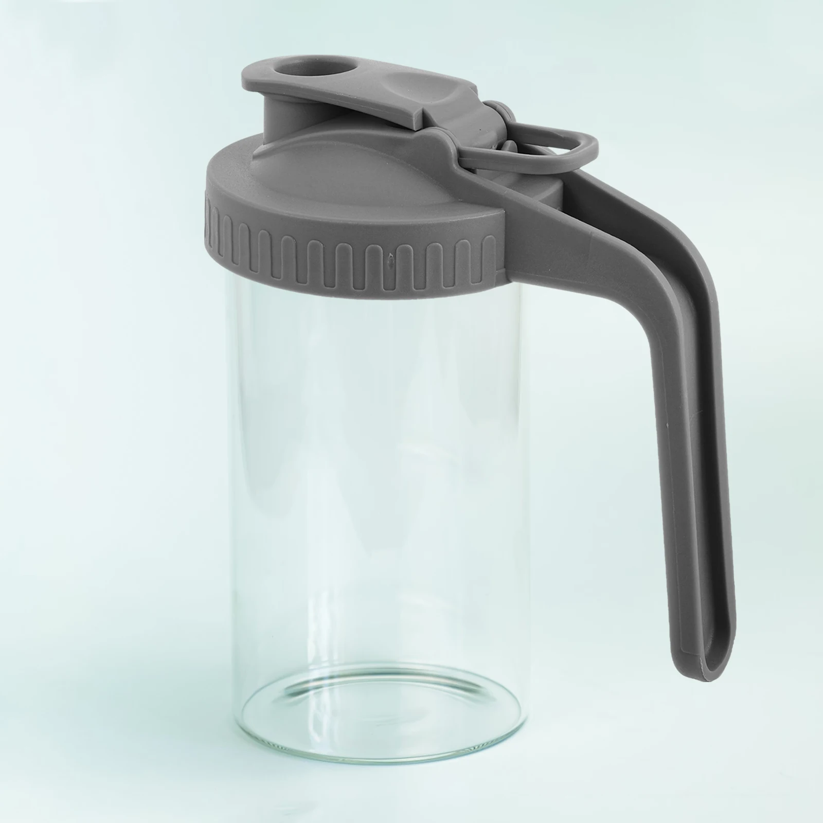 

86Mm Wide Mouth Jar Pour Spout Lid Handle Coffee Canister Cold Water Pitcher Iced Tea Jar Accessories Drip Free Freshness