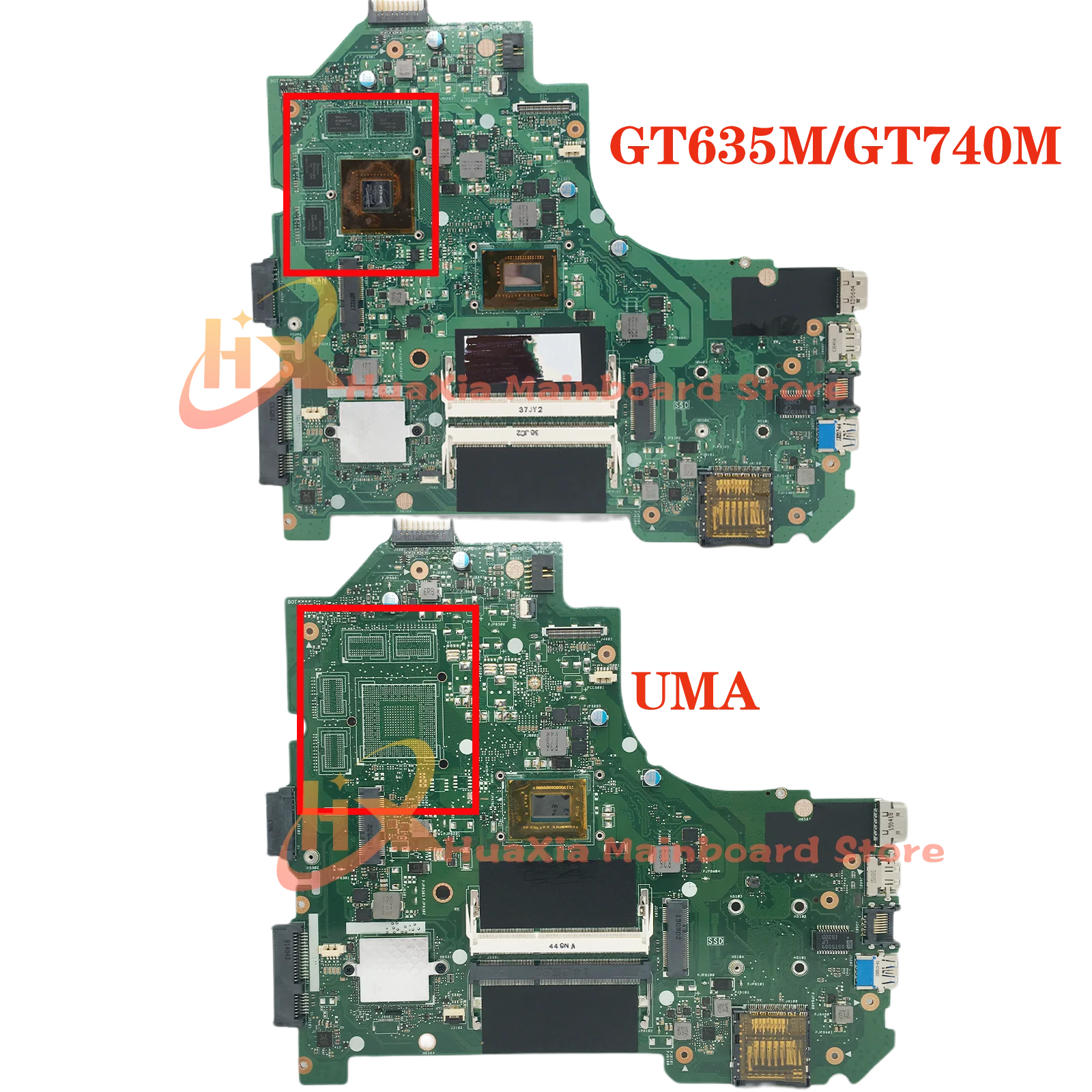 Imagem -02 - Placa-mãe do Portátil para Asus K56c K56cb S56c A56c P56c E56c S550c S550cm S550cb K56ca K56ca i3 i5 i7 Gt740m Gt635m Uma