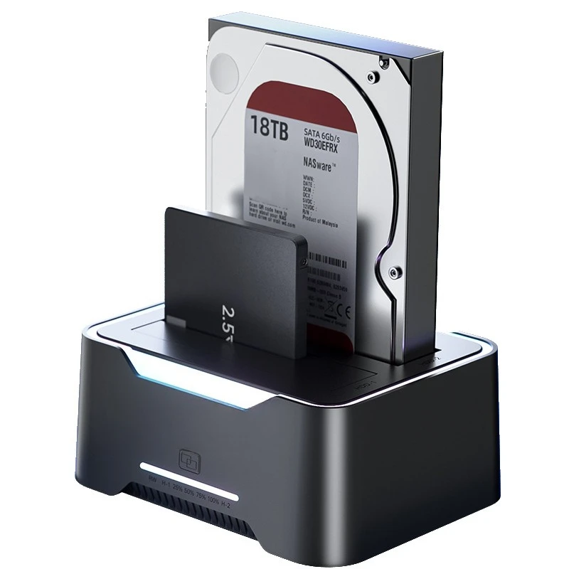

Mobile hard disk base, double disk position 2.5 inch 3.5 inch, reader usb universal hard disk case