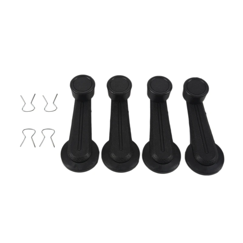 8 Pcs Black Plastic Truck Vehicles Window Winder Crank Handle Levers