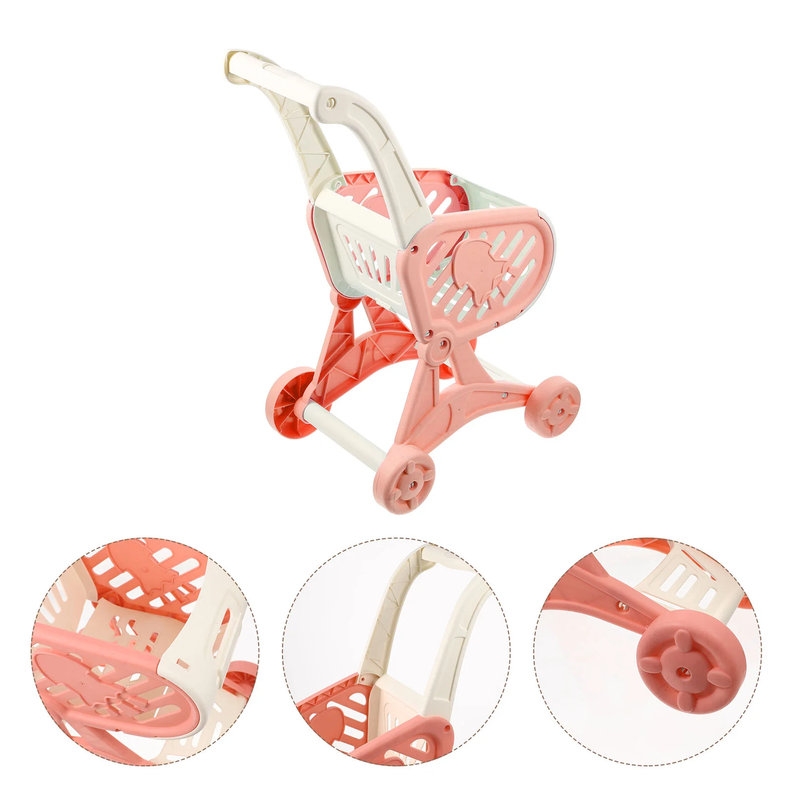 Mini Supermarket Handcart Shopping Toys for Toddlers Baby Rolling Small Models Child Stroller Kids Girl