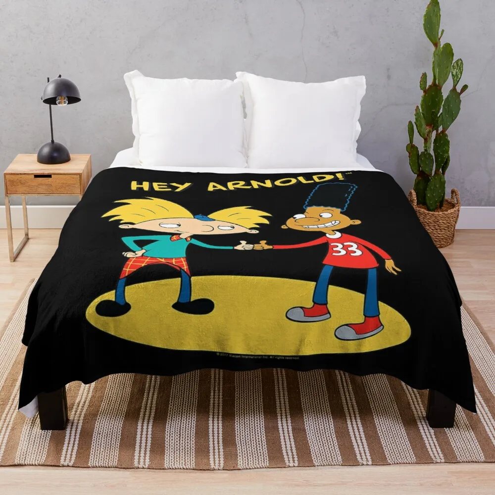 

Hey Arnold Characters Handshake Throw Blanket Throw Rug Luxury Brand Blanket