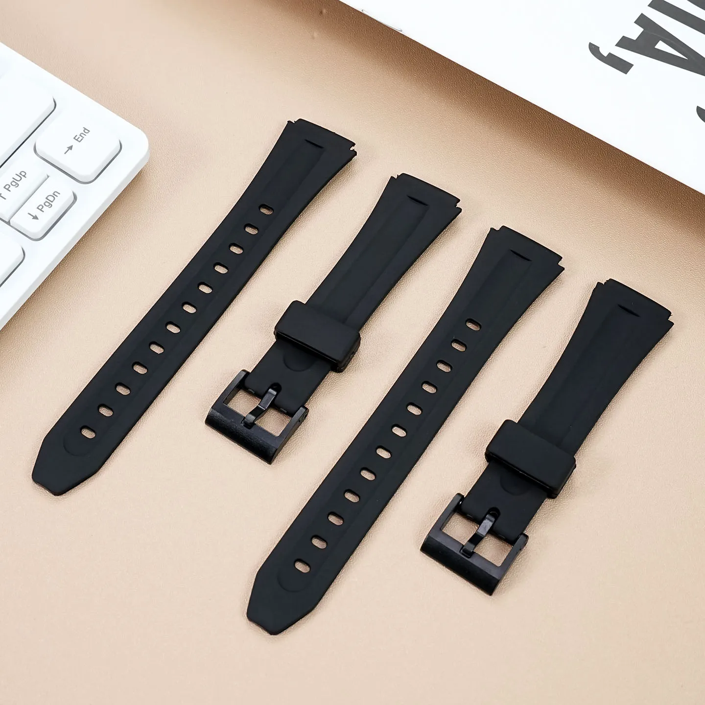 18 مللي متر سيليكون حزام الساعات ل كاسيو MRW-200H S300H W-800 AE1200 1300 F-84/91W/94/105/81 A-158/168 ث-218 حزام ساعة اليد سوار #2