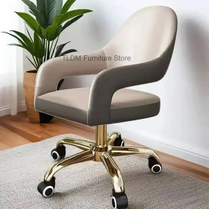 Furniture Chair Nordic Ergonomic Creative Swivel Comfortable Luxury Backrest Computer Chair Liftable Office Chairs Chair Light