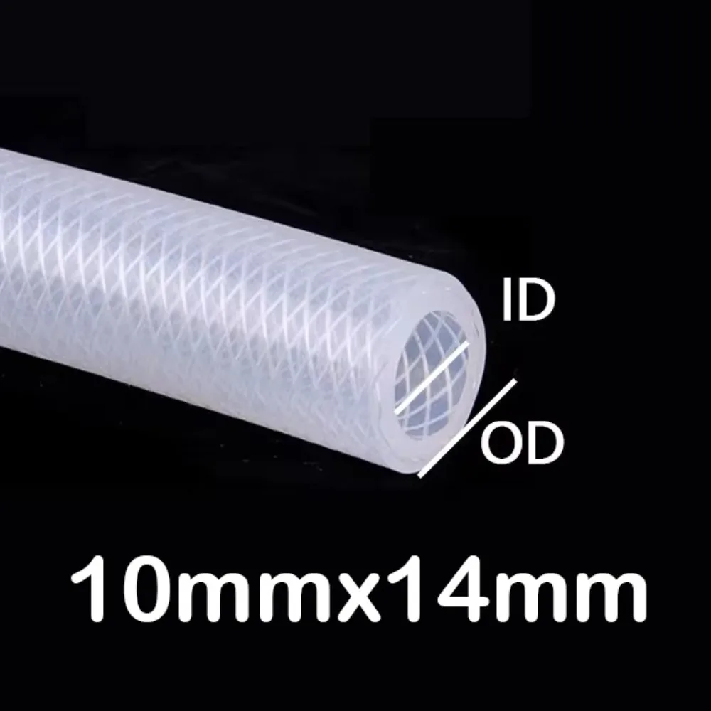 1M Food Grade Tube Thickened High Temperature Resistant Reinforced Hose Woven Fiber High Pressure Resistant