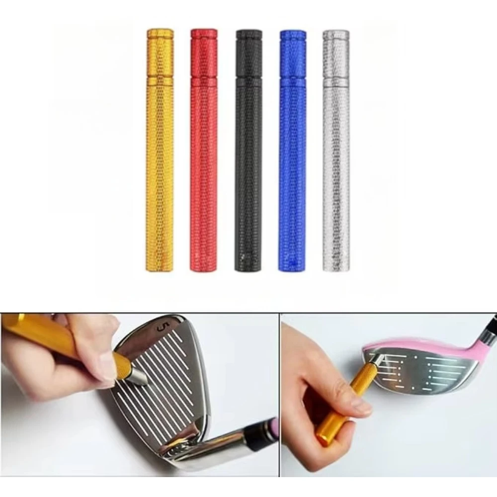 Herramienta de Afilado de Ranuras para Palos de Golf, 5 Colores, Afilador de Ranuras para Golf, Tipo U y V, Herramienta de Limpieza de Cuchillas para Palos de Wedge