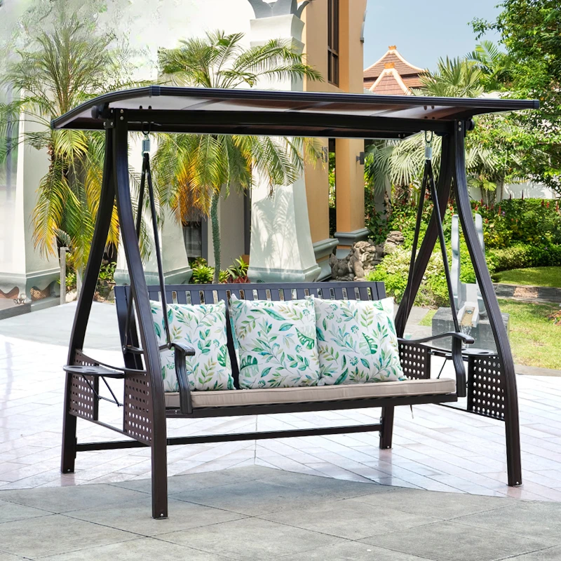 Outdoor courtyard garden rocking hanging chair household hanging basket rattan chair rocking chair hammock