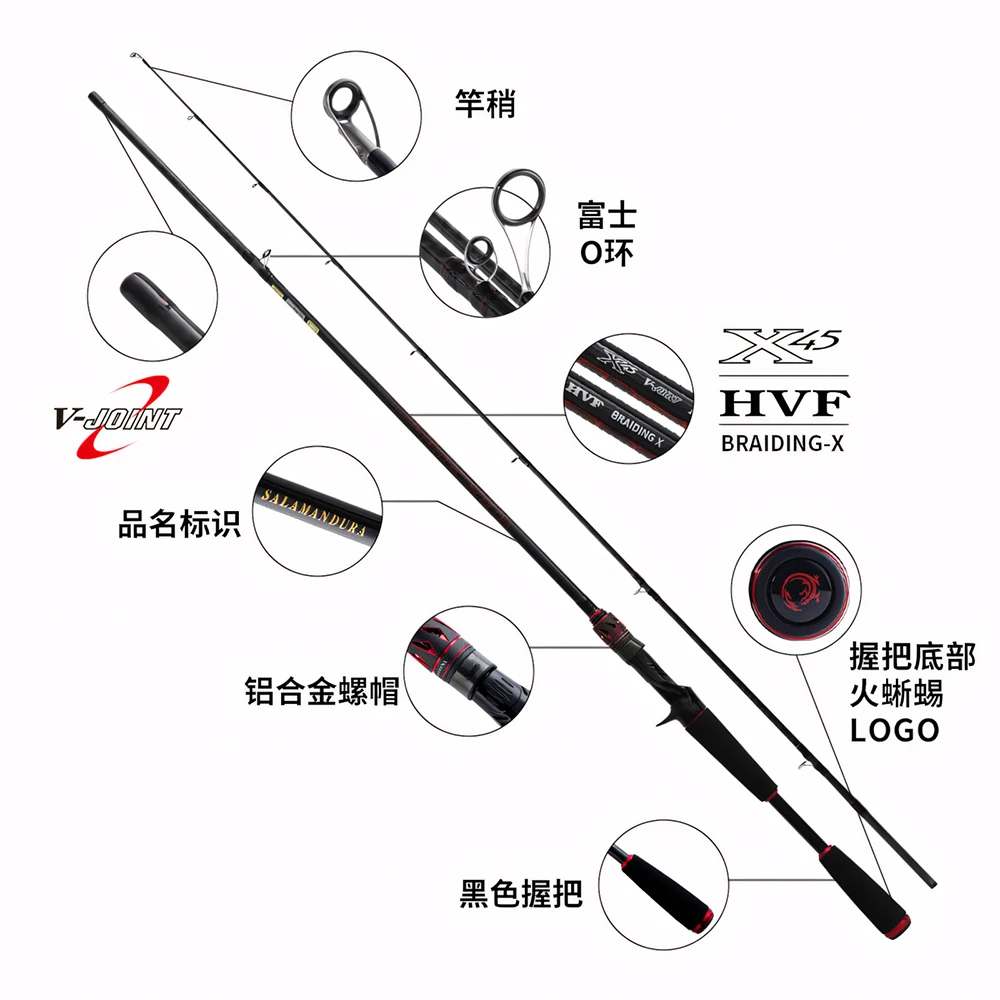 2026 DAIWA SALAMANDURA MX J 2 Sections Spinning/Casting Fishing