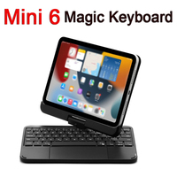 8.3 Inch Magic Keyboard Case For iPad Mini 6 with Touch Magnetic Cover Backlight Foldable 360 Rotatable Bluetooth Keyboard