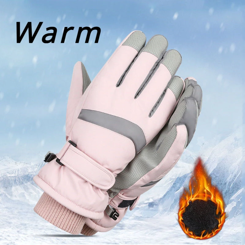 2025 Winter Ski Gloves Men Women Outdoor Riding Sports Touch Screen New Warm Waterproof Mountaineering Skiing Snowboard Mittens