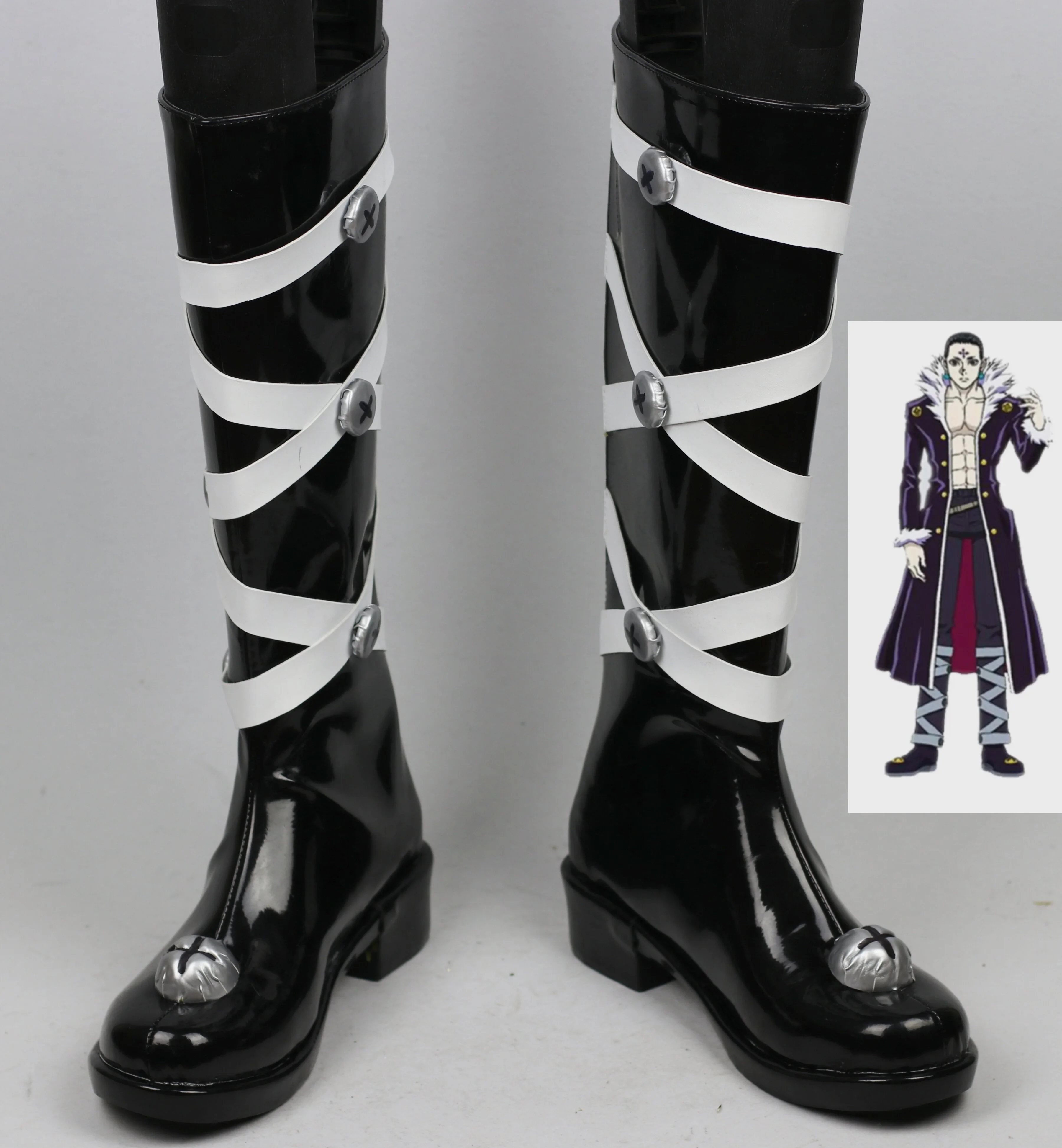 Anime Chrollo Lucilfer Kulolo Lushilufelu Cosplay Shoes Boots Halloween Costume Accessory Prop