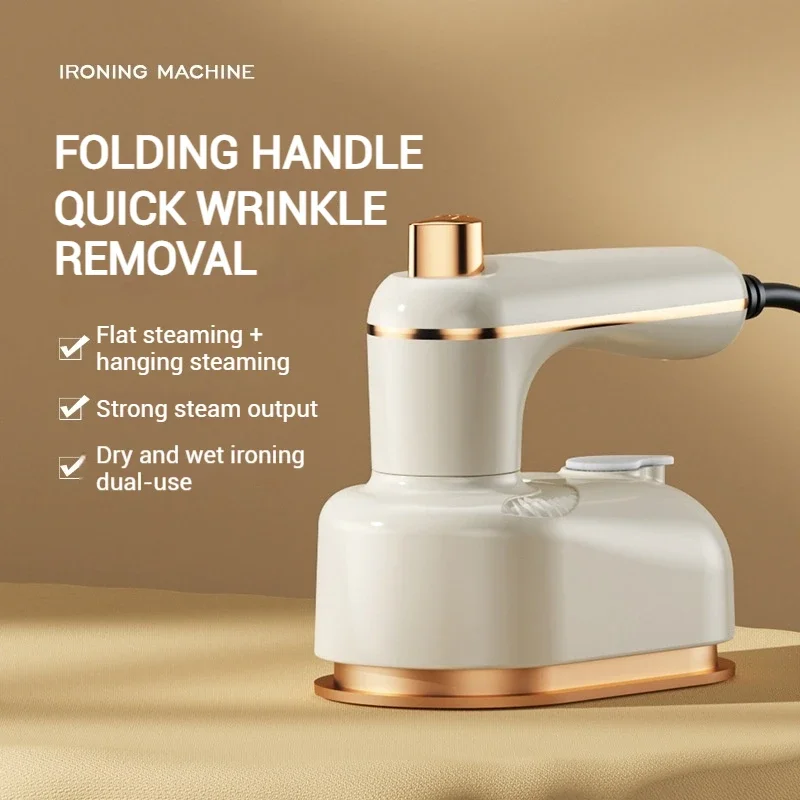 Ręczny mini parownik do ubrań, przenośne żelazko parowe do użytku domowego i podróży, maszyna do prasowania ubrań na mokro/sucho, 220V/110V