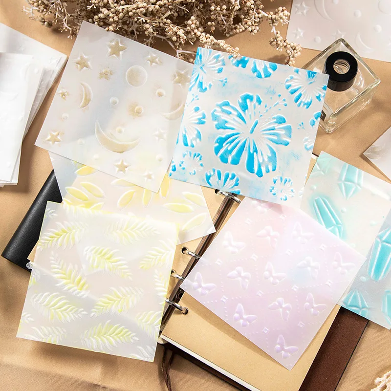 20pcs/lot Memo Pads Material Paper a glimpse of light Junk Journal Scrapbooking Cards Retro Background Decoration Paper