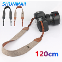 Portable Camera Strap Camera Shoulder Neck Vintage Strap Belt 100% Cotton Camera Strap For Sony Nikon Canon Olympus DSLR Camera