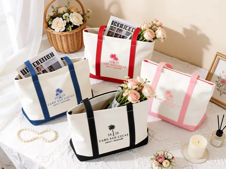 Custom Tote Bag Canvas Bag Add Your Picture And Text Name Personalized Gifts Customizable Lettering Bags Handbag Shopping Bag