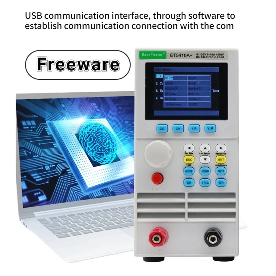 ET5420A Dual-Channel 150V 40A ET5410A ET5411A KDL8410 Single Channel Programmable Electronic DC Load Electronic Battery Tester