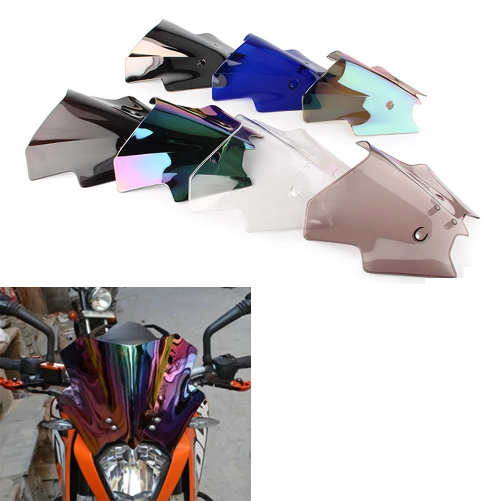Motorcycle Windscreen Covers Screen Motorbikes Deflector Windshield For DUKE 690 ktm 690 2012 2013 2014 2015 2016 view 2
